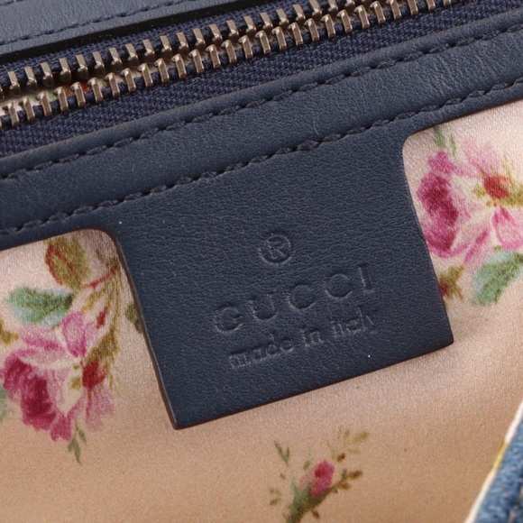 Gucci Limited Edition Japan Quilted Denim Pearly GG Marmont Bag - Picture 5 of 8